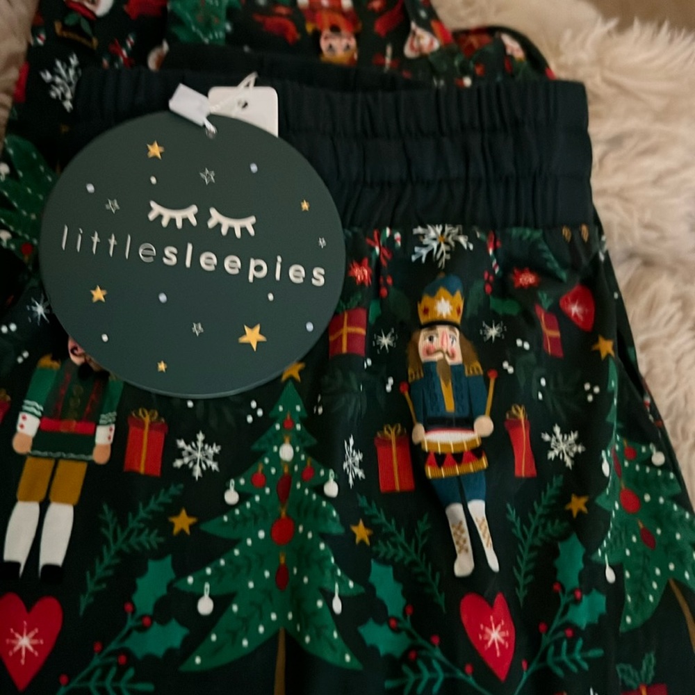 Little Sleepies super soft nutcracker PJ bottoms.